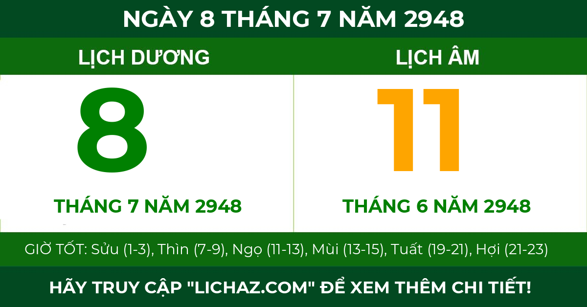 lịch âm ngày 8 tháng 7 năm 2948