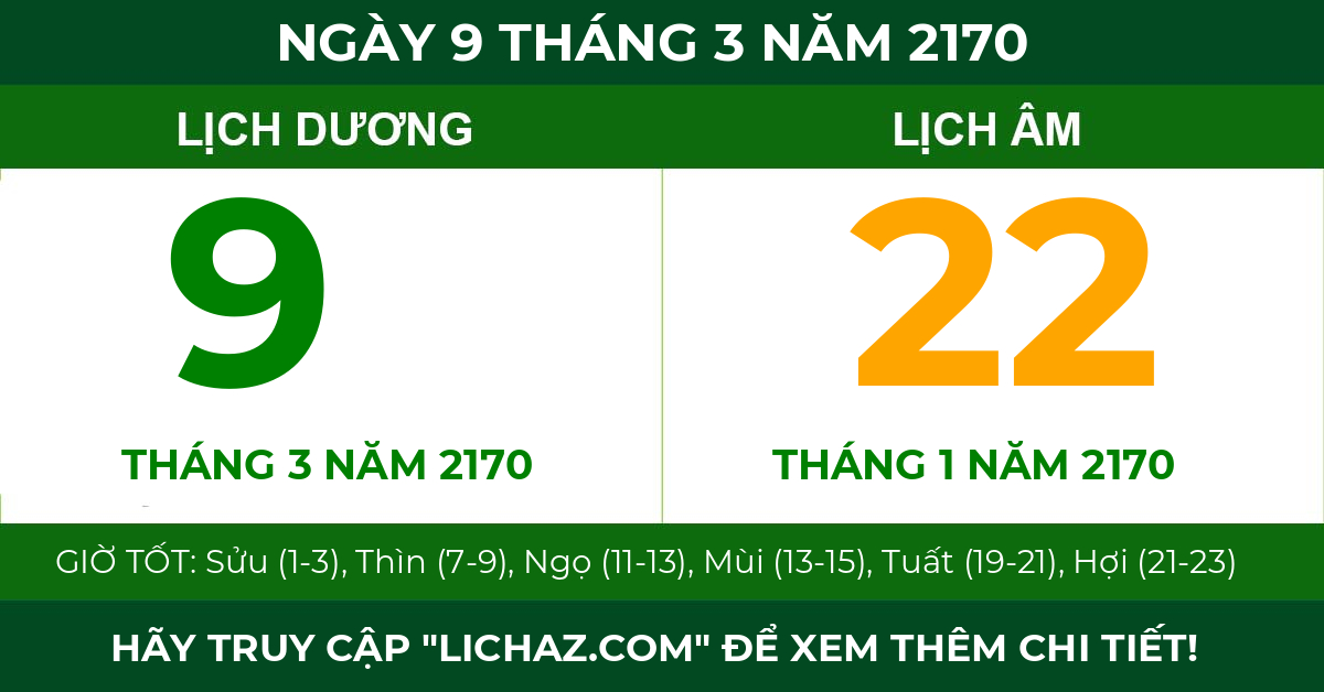 lịch âm ngày 9 tháng 3 năm 2170